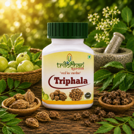 Triphala 60 Tab Holistic Relief for Appetite, Acidity, Inflammation, Anaemia, & Constipation.